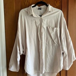 Vintage cream white button up. Oversized